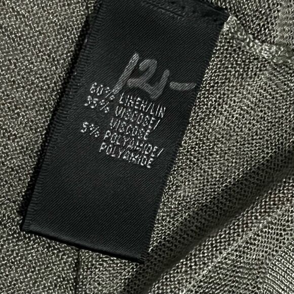 LAFAYETTE 148 Linen Ombre Green Cream Sand Washed Tank Drape Overlay Top M NWT - Picture 11 of 15